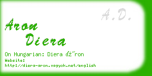 aron diera business card